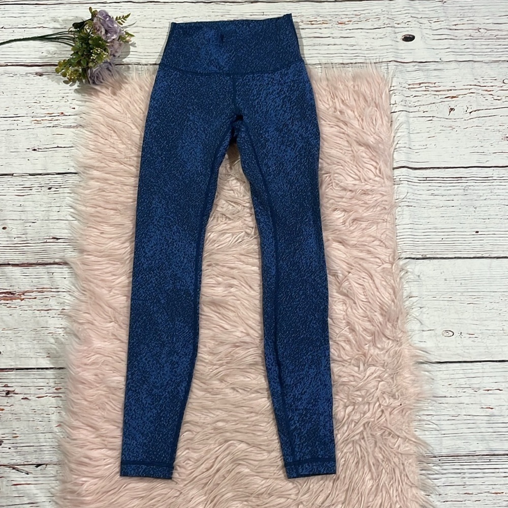 Lululemon Wunder Under Hi-Rise Tight 28" Mineral Deposit Blue Leggings